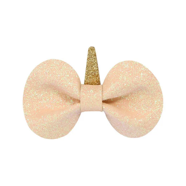 Chunky Glitter Hair Bow For Kids & Cute Wings Hairpin