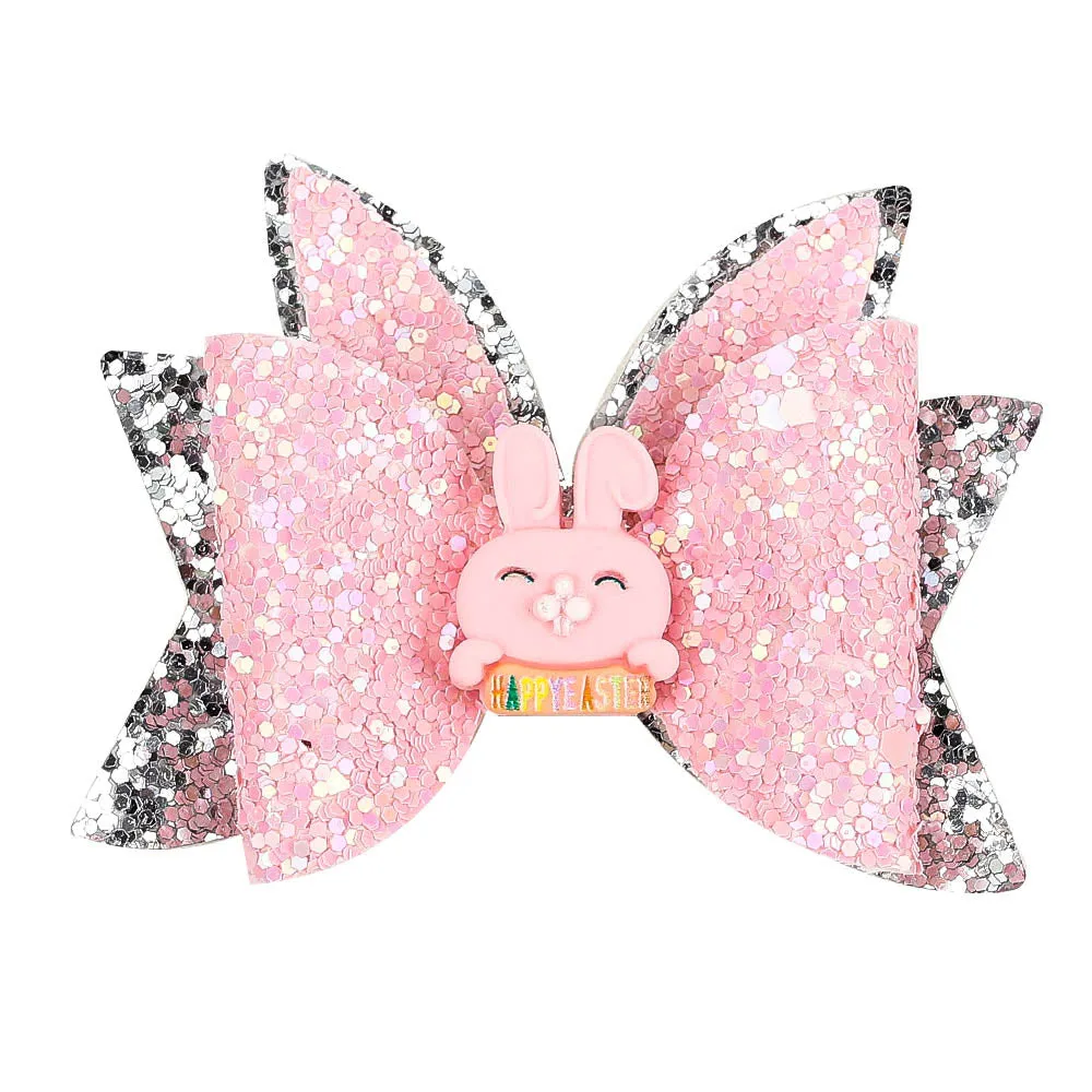 Chunky Glitter Hair Bow For Kids & Cute Wings Hairpin