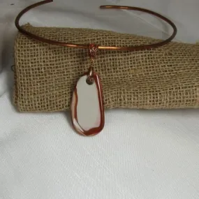 Copper Neck Wire Chocker with Big Gemstone Pendant