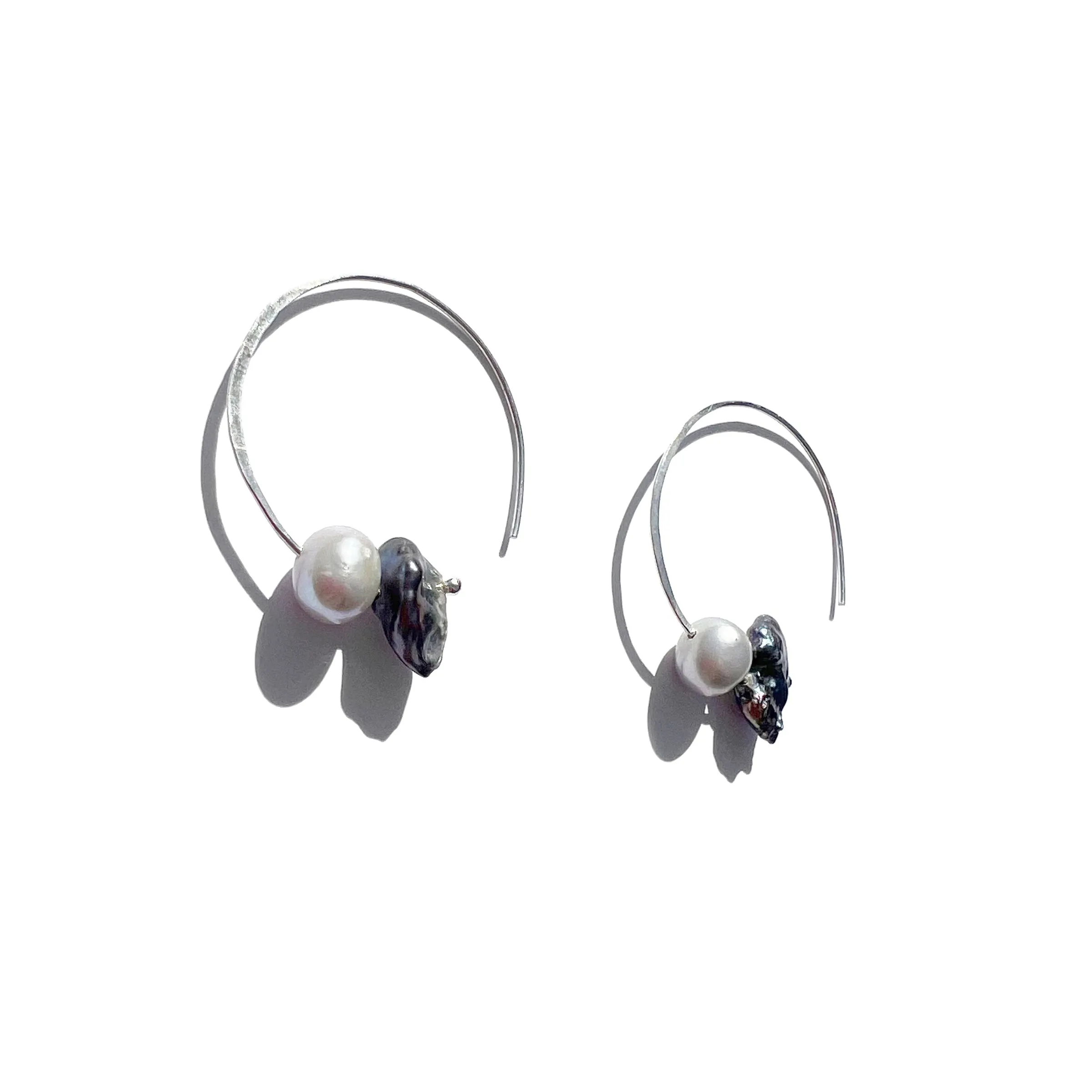 Crescent Moon Hoops