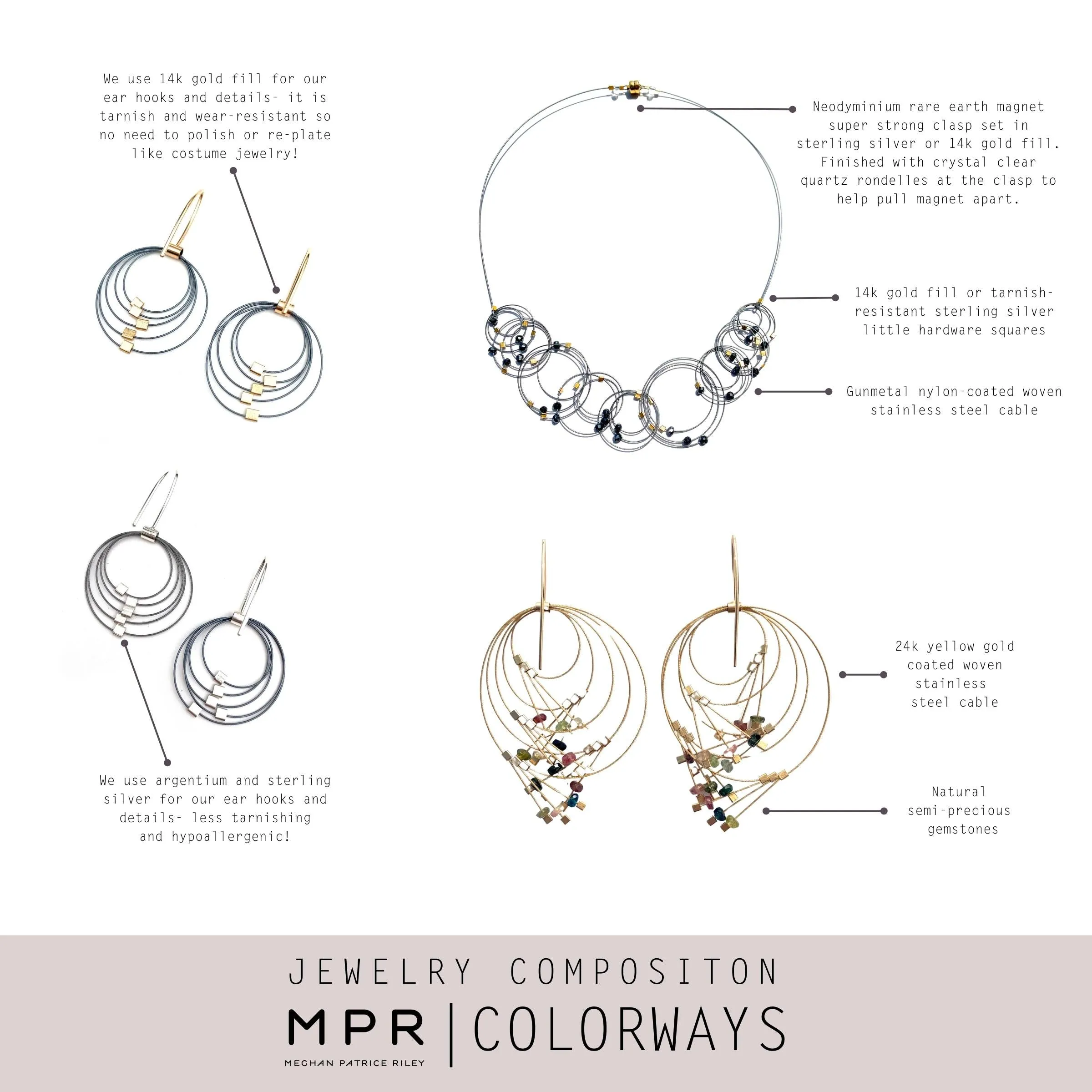 Crescent Moon Hoops
