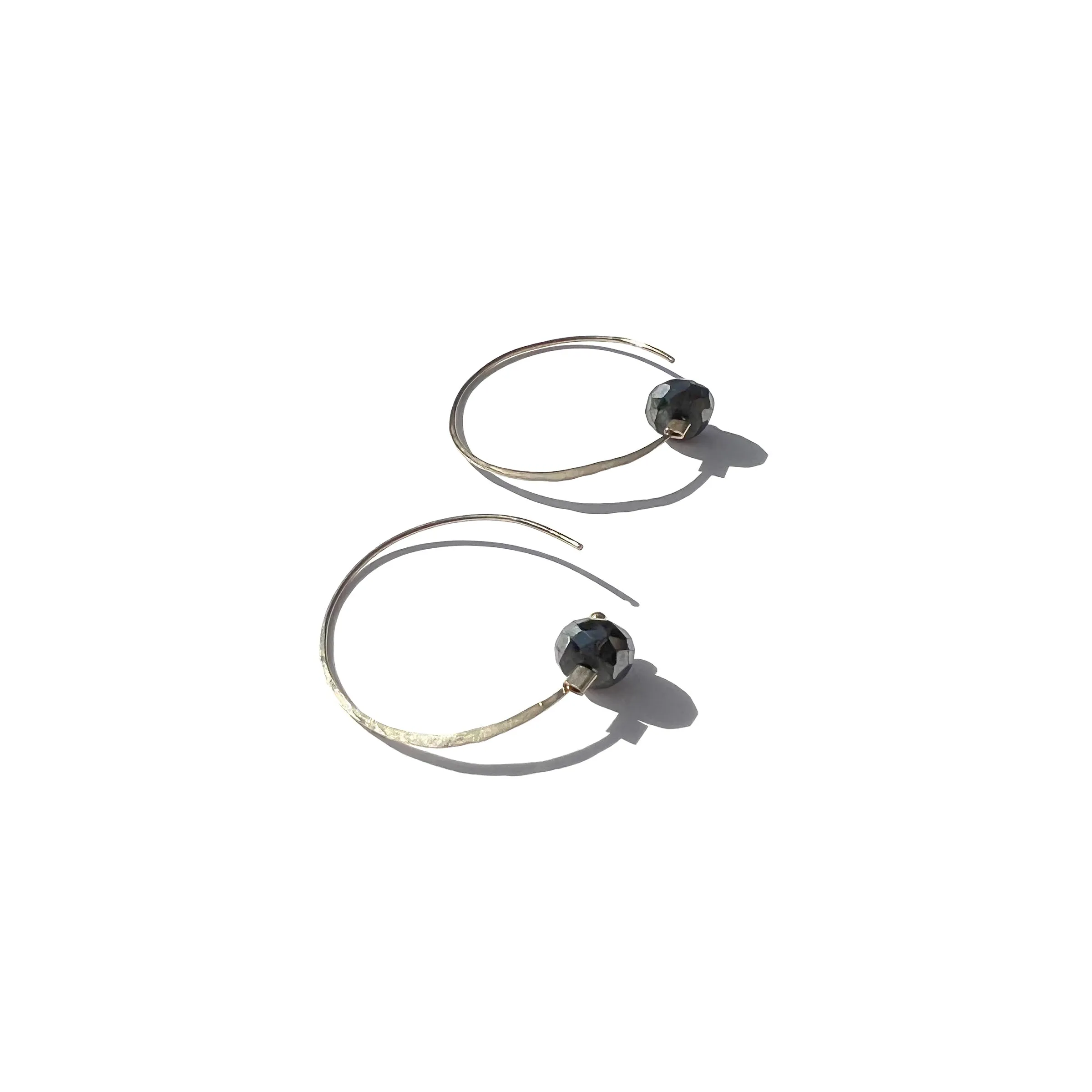 Crescent Moon Hoops