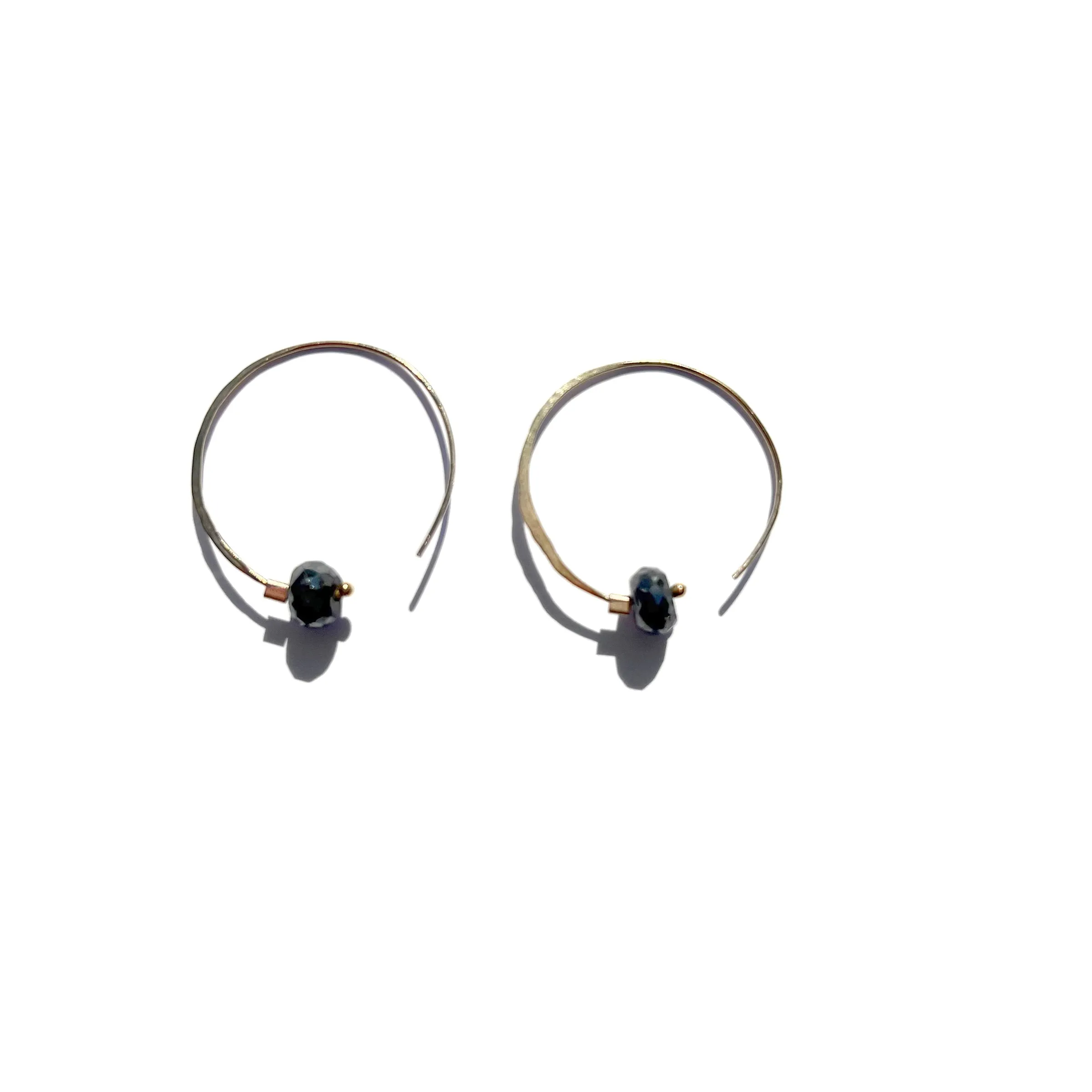 Crescent Moon Hoops
