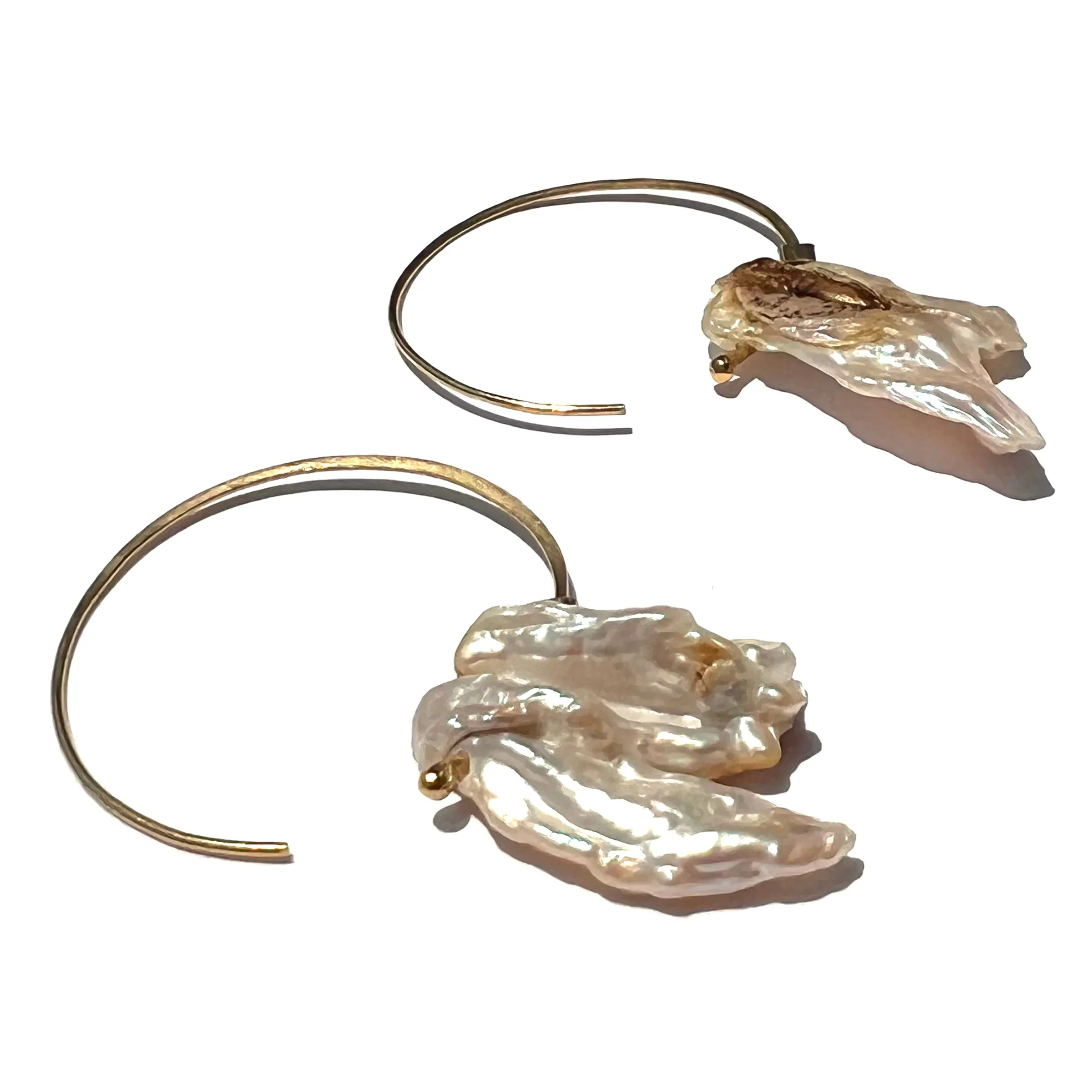 Crescent Moon Hoops