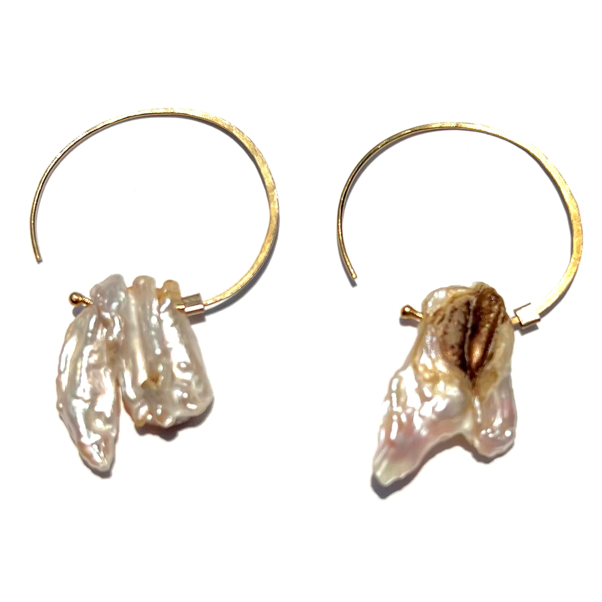 Crescent Moon Hoops