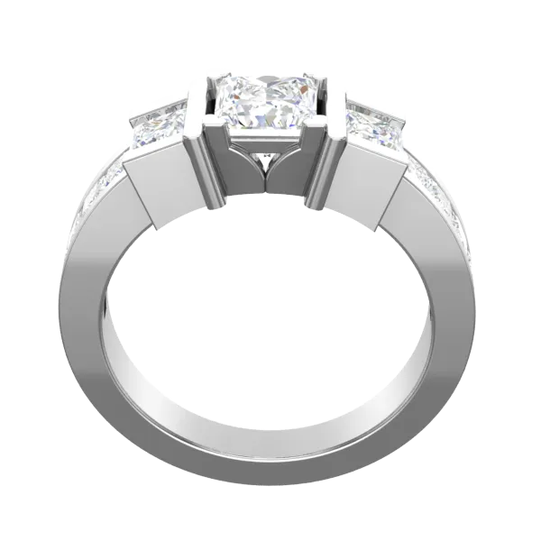 Cubic Zirconia Engagement Ring- Customer Designed Style 4184