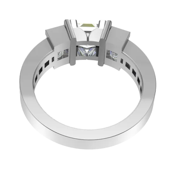 Cubic Zirconia Engagement Ring- Customer Designed Style 4184
