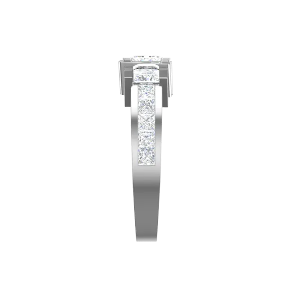 Cubic Zirconia Engagement Ring- Customer Designed Style 4184