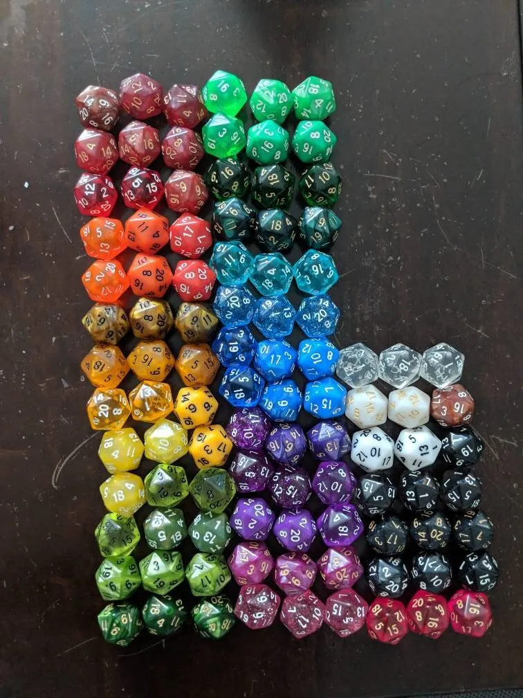 Custom D&D D20 Hairpin