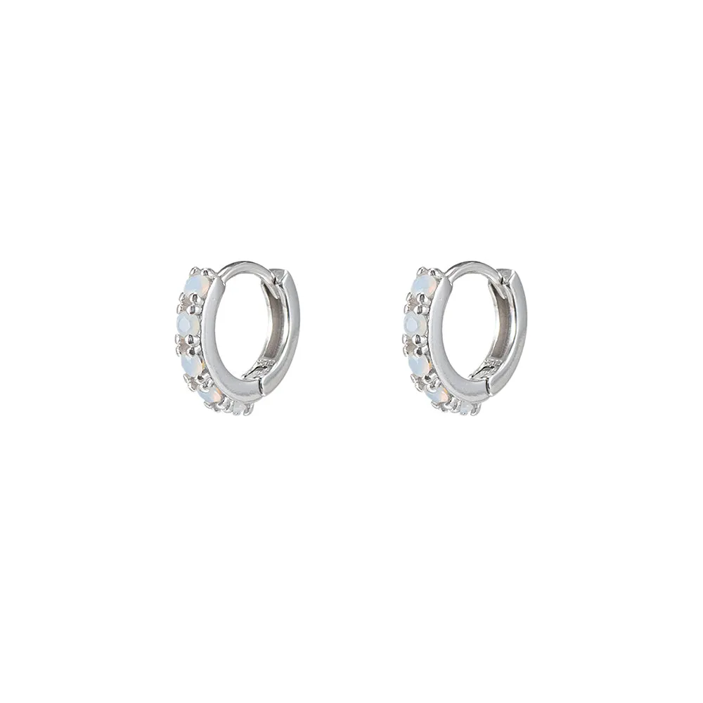 CZ Huggie Earrings