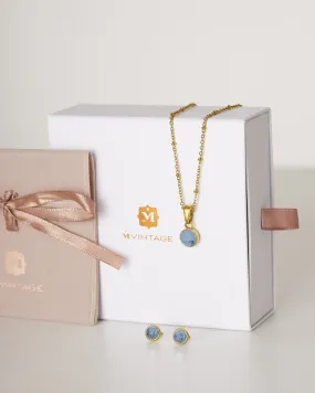 December Uniqueness Dainty Birthstone Set