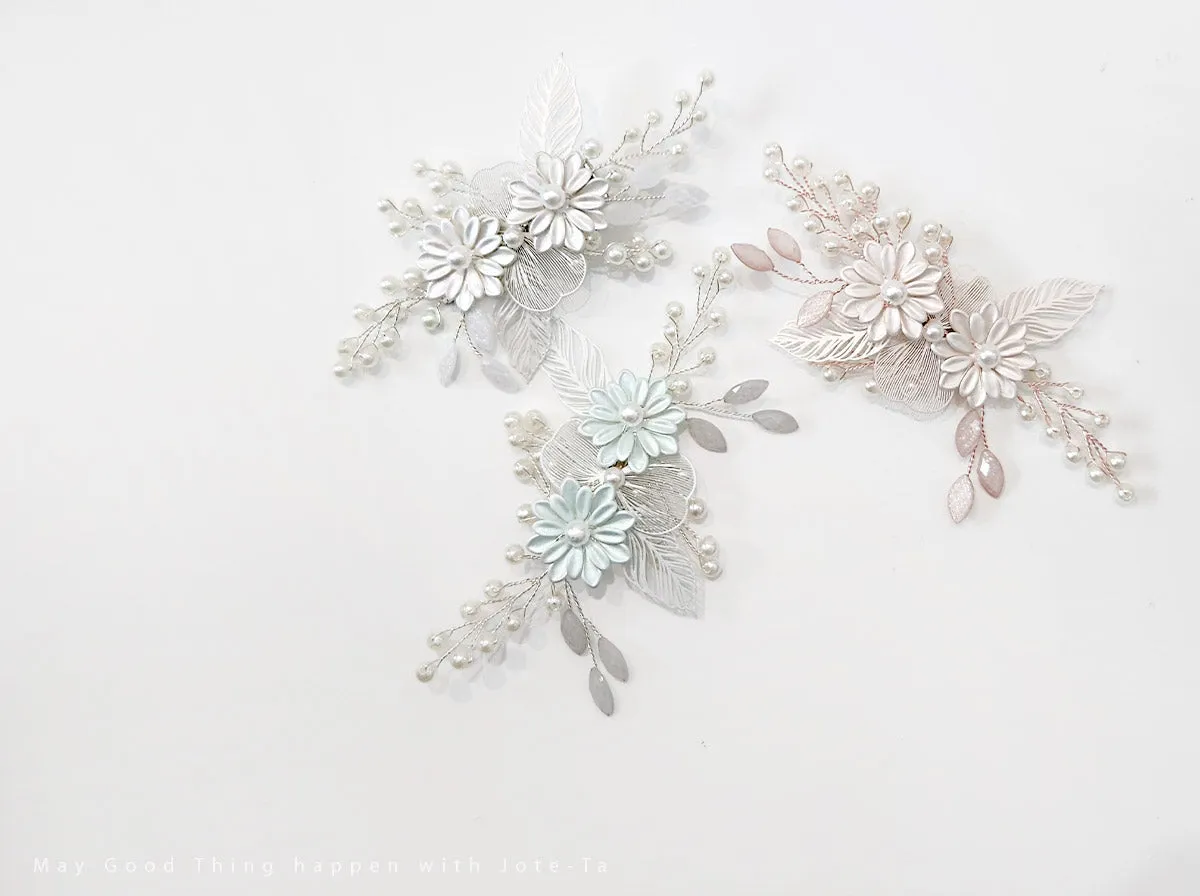 Double Chrysanthemum Hair Pin (3 Colors)