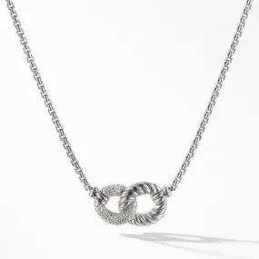 Double Link Necklace with Diamonds