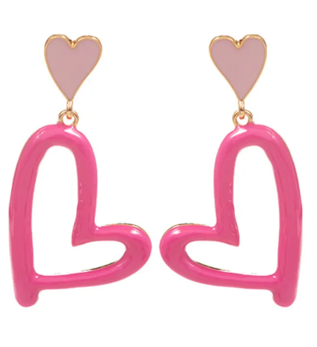 Drawing Hearts Earrings