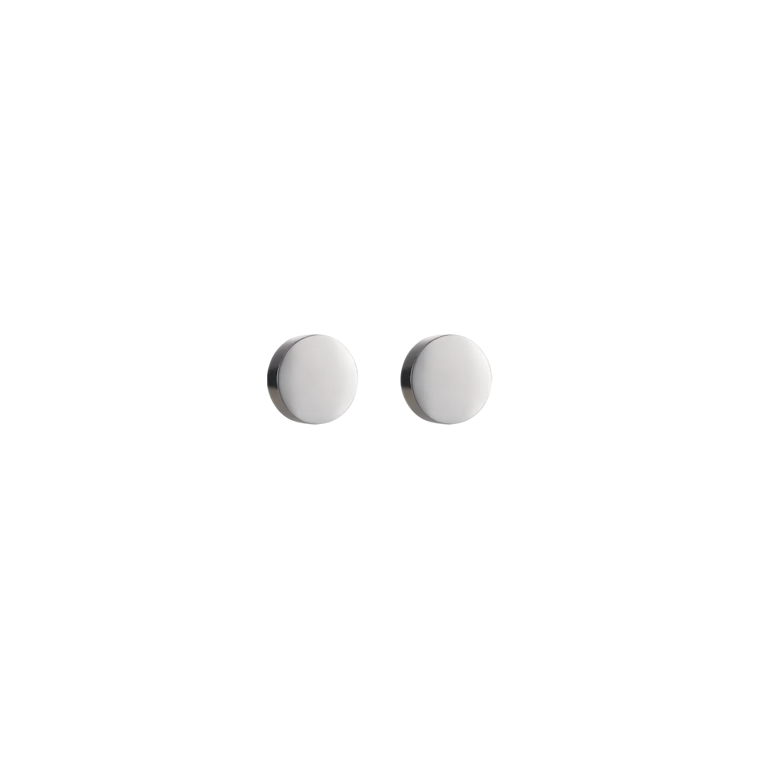 Earrings Round stainless steel silver