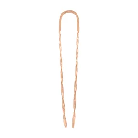 Effortless Twist Hair Pin in Rose Gold - Large