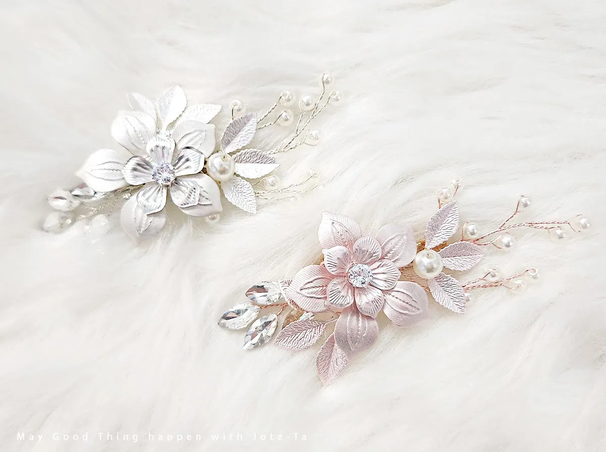 Elegant Double Flower Hair Pin (2 Colors)