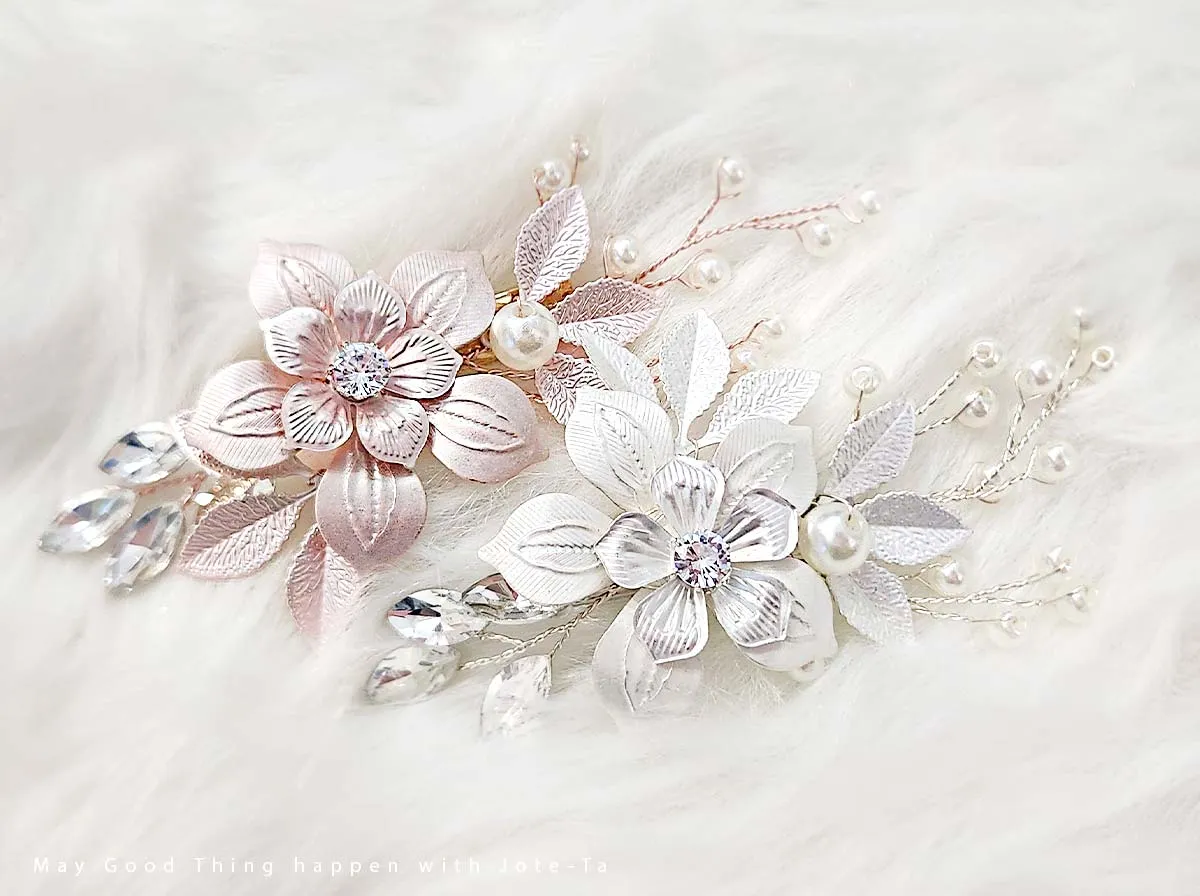 Elegant Double Flower Hair Pin (2 Colors)