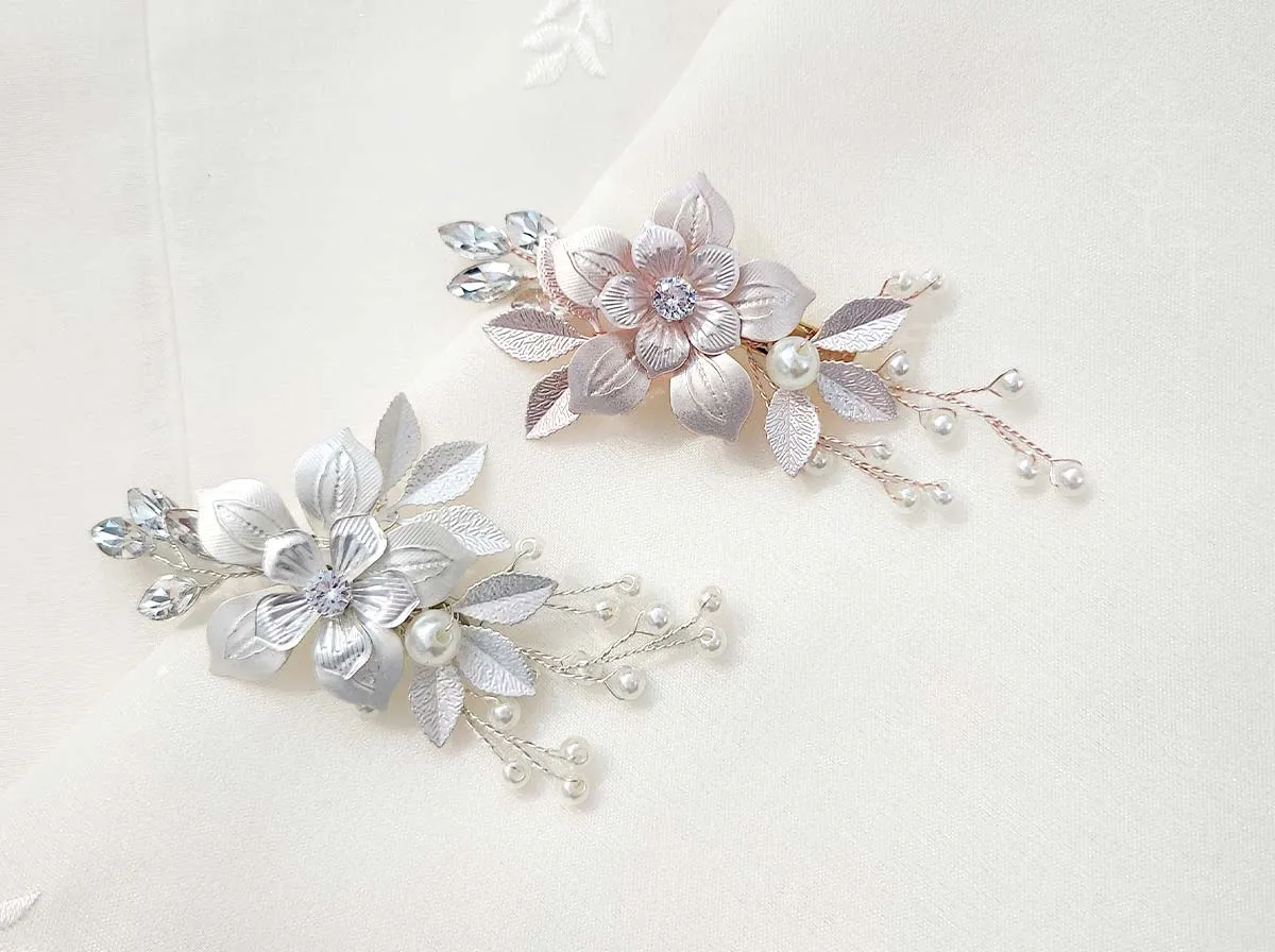 Elegant Double Flower Hair Pin (2 Colors)
