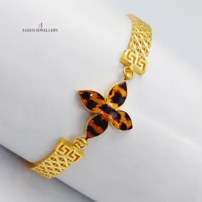 Enameled Turkish Tiger Bangle Bracelet