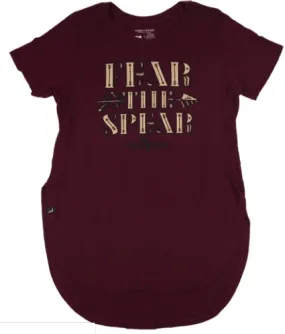 Florida Cracker Trading Co. Women's Burgundy "Fear the Spear" SS Tee