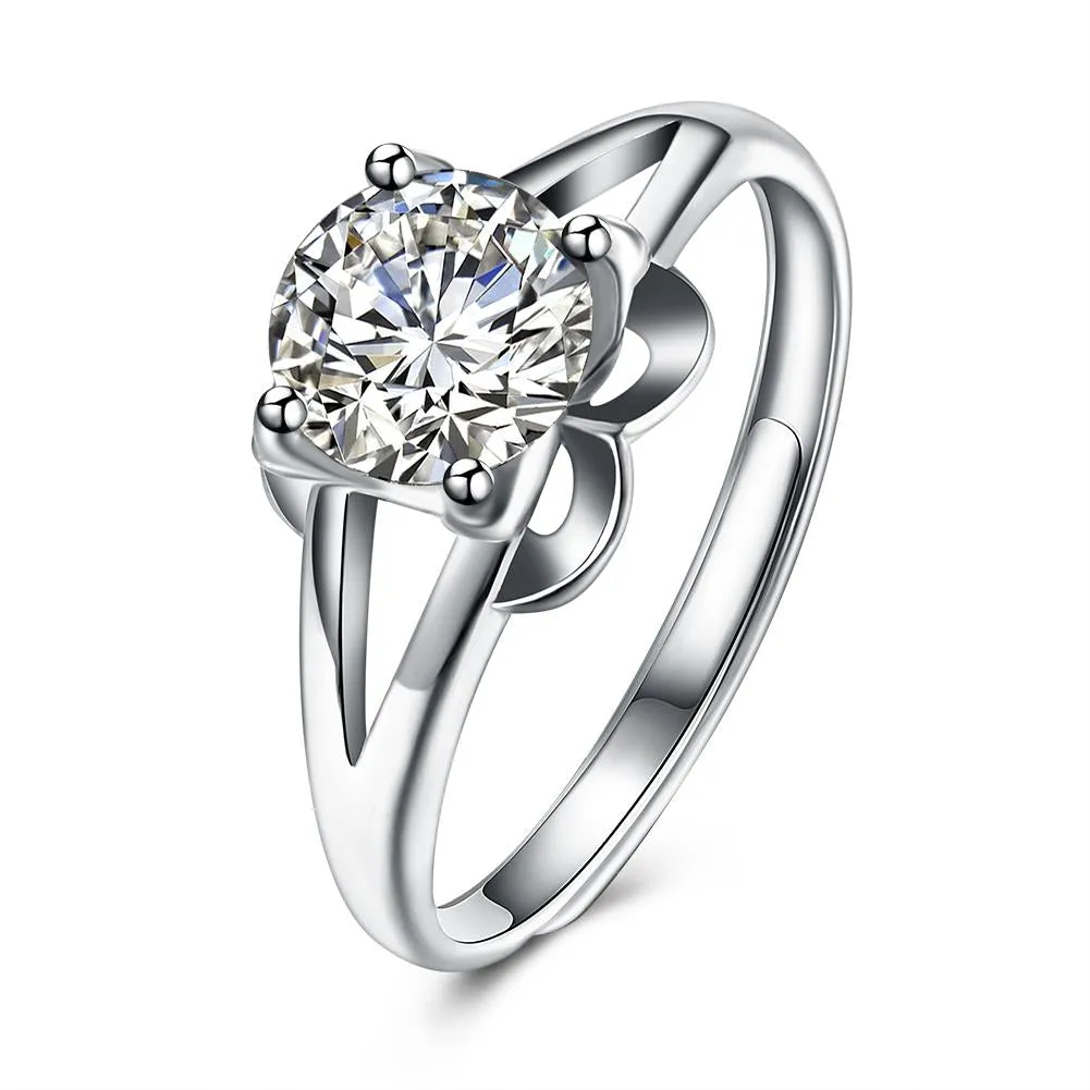 Fluer Sterling Silver Ring