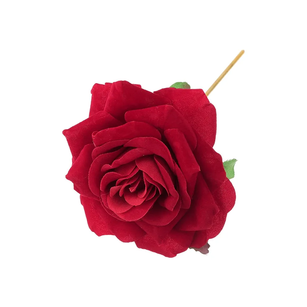 Flytonn New Elegant Retro Pearl Rose Hair Stick For Women Fashion Alloy  Hair Fork Hairpin Hair Accessories Headwear
