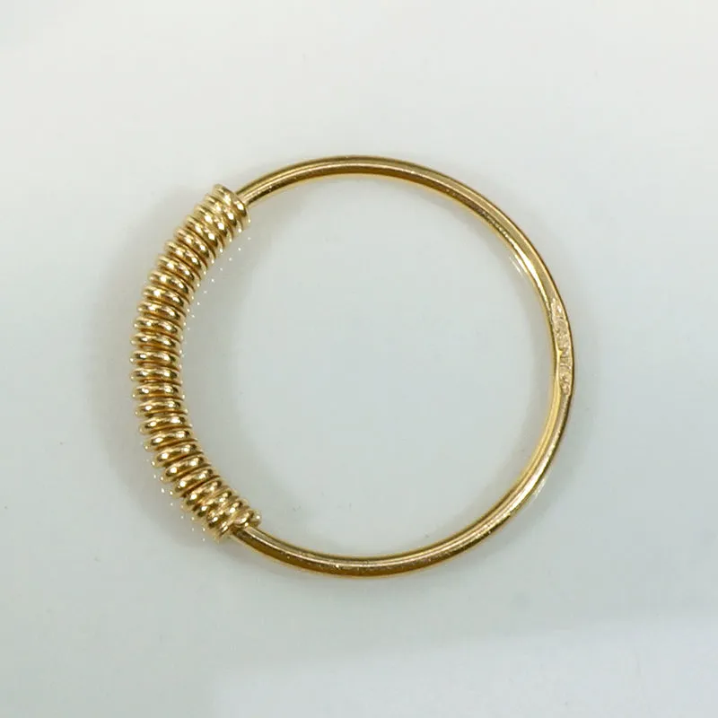 Fun 18k Yellow Gold Coil Ring