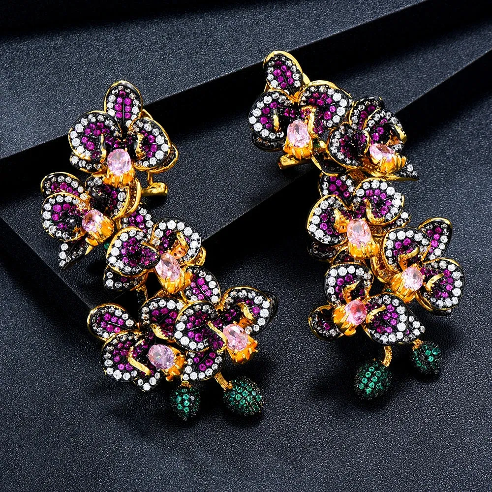 Gorgeous Crystal Dangle Earrings for Women Bridal Wedding Party Jewelry Accessory