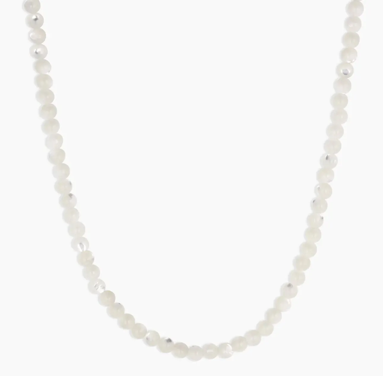 Gorjana Carter Gemstone Necklace (Mother of Pearl)