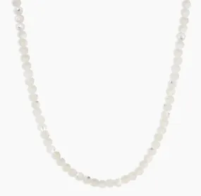 Gorjana Carter Gemstone Necklace (Mother of Pearl)