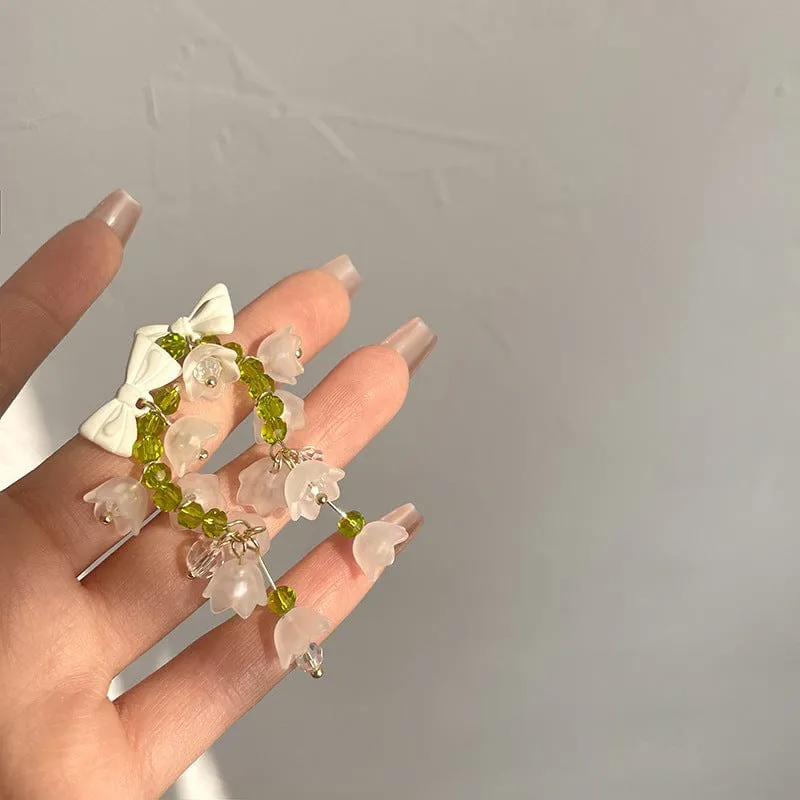 Handmade Lily Of The Valley Dangle Earrings
