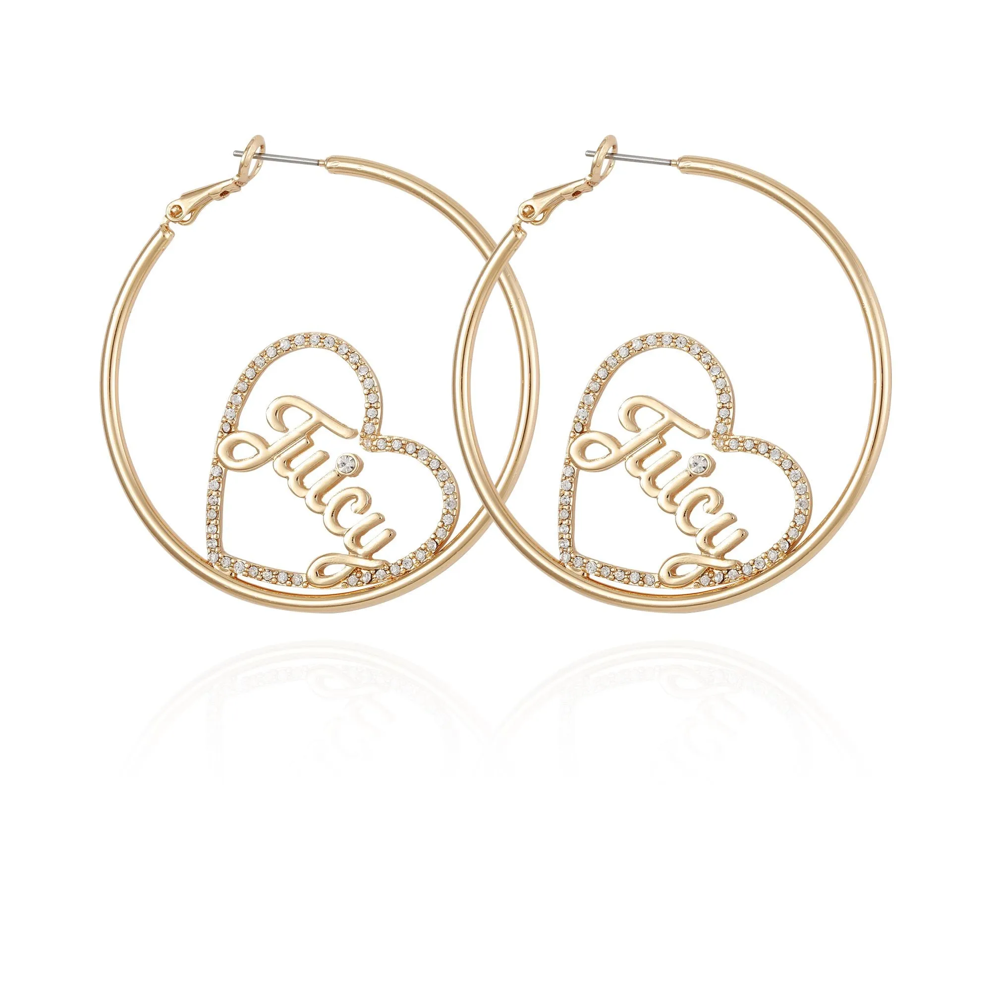 Heart Hoop Earrings