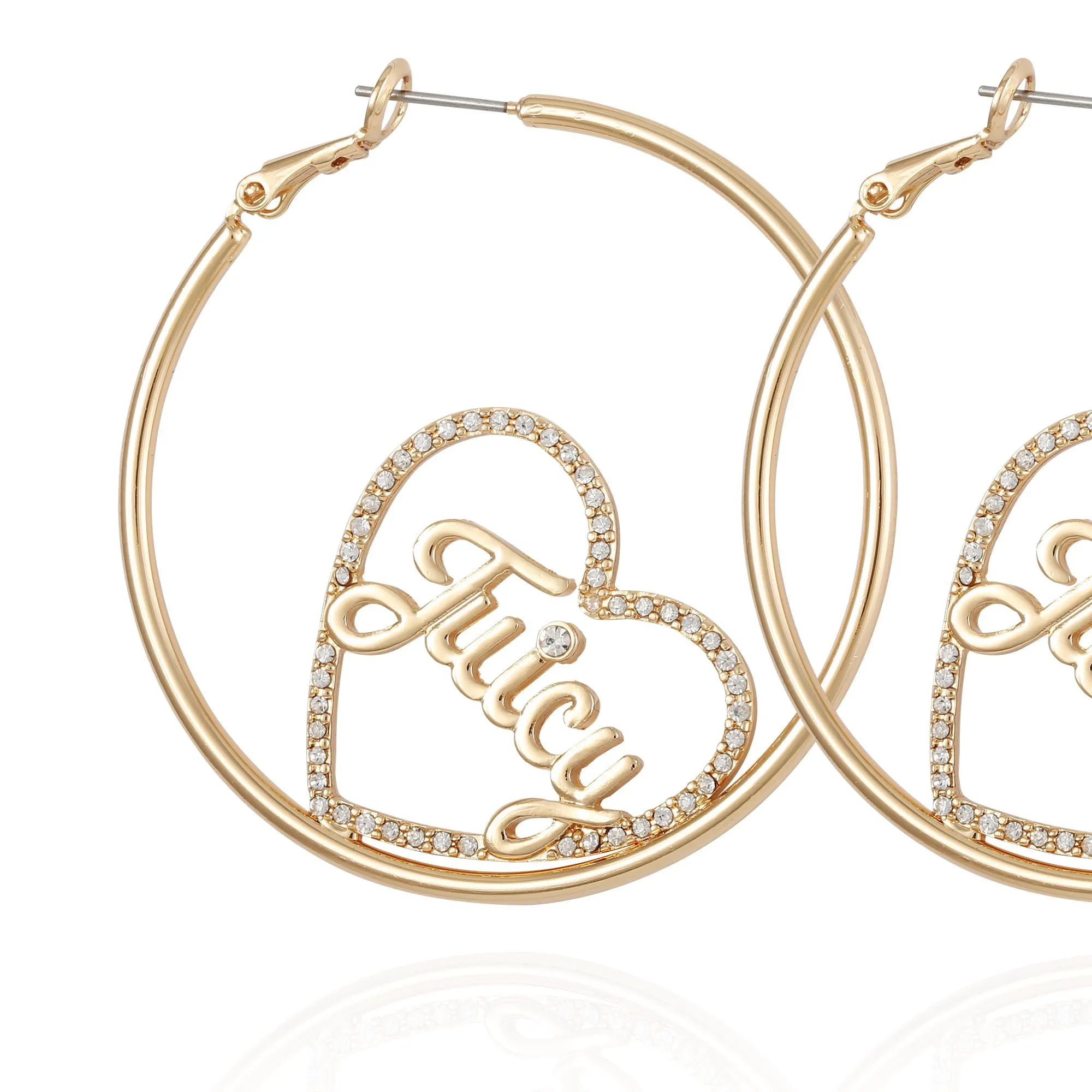 Heart Hoop Earrings