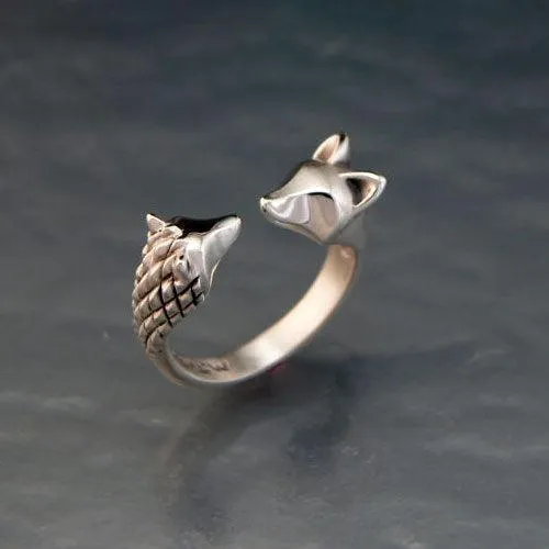 Hedgehog and Fox Ring