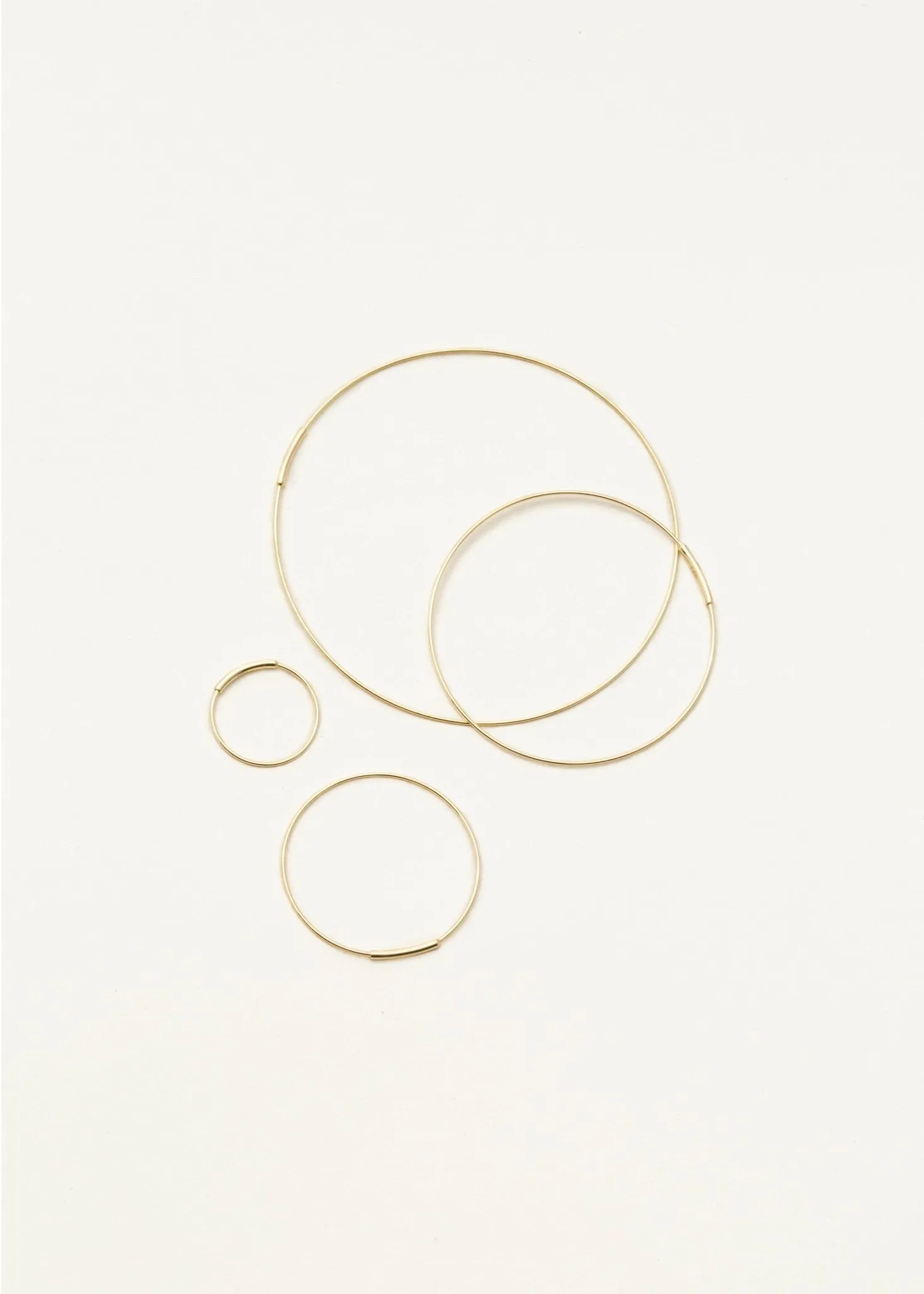 Hoop Earrings in 14k Gold