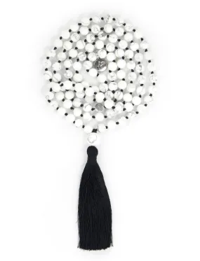 Howlite Mala Beads Necklace - "I am Success"