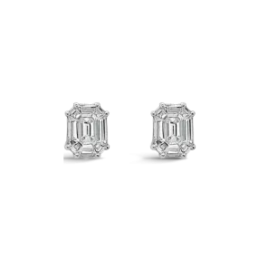 Invisible Set Diamond Earrings