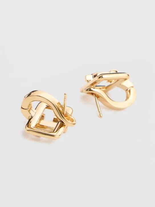 Jimmy Choo   Square metal stud earrings 