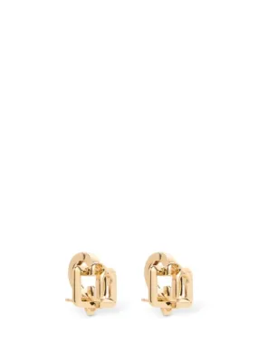 Jimmy Choo   Square metal stud earrings 
