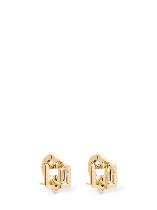 Jimmy Choo   Square metal stud earrings 