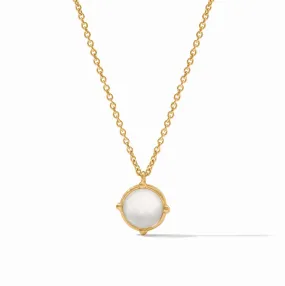 Julie Vos Honeybee Solitaire Necklace Clear Crystal