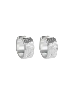 Kirstin Ash Glisten Hoops - Silver