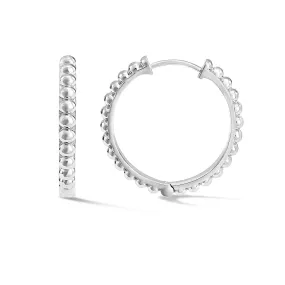 Large Dotty Huggie Hoops