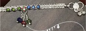 Latest Attractive Alloy Silver Plated Anklet for Women