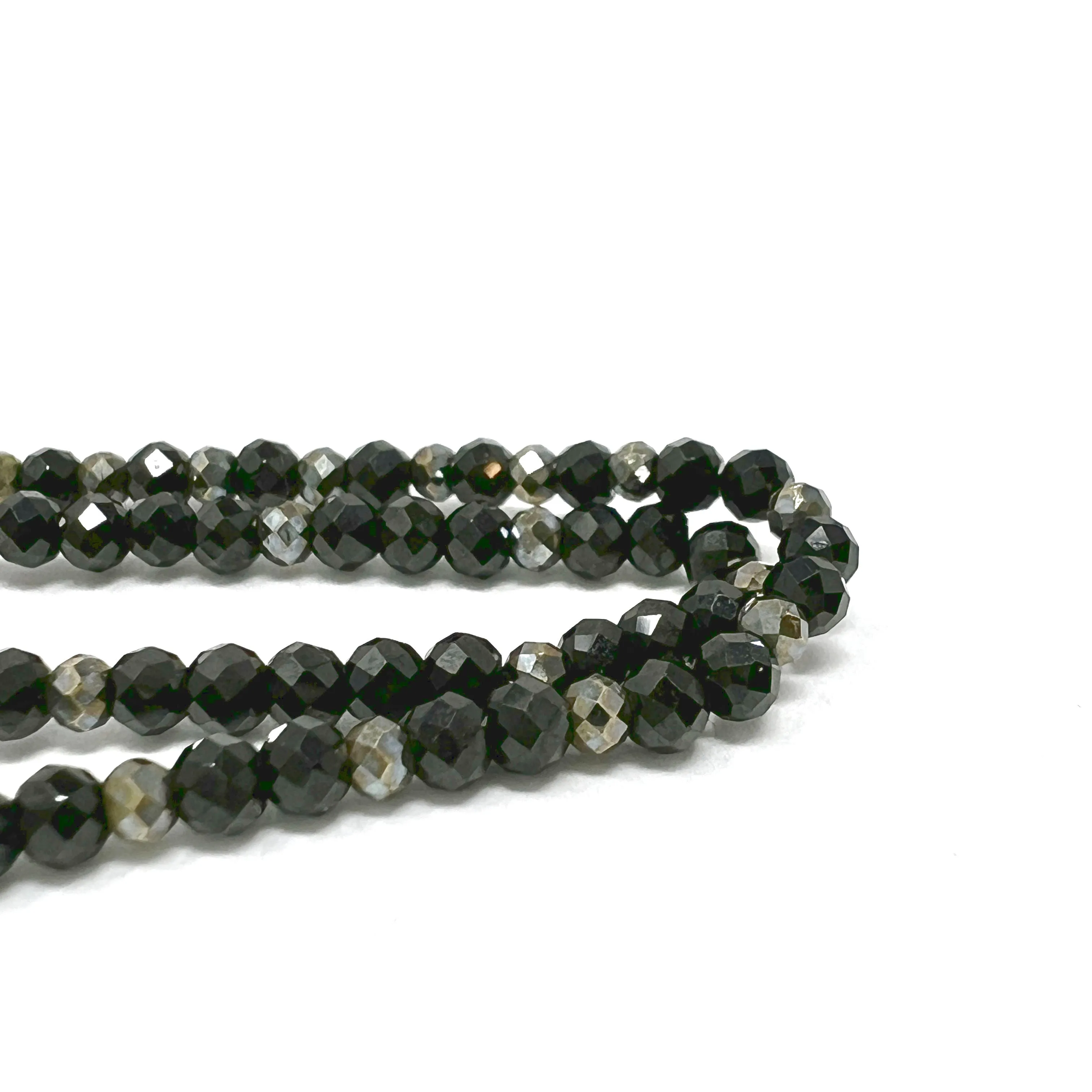 Lena Skadegard Black Spinel and Pyrite Necklacewith 9K Gold Clasp