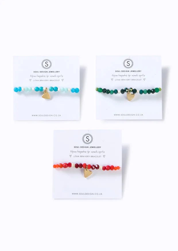 Litha Bravery Bracelet Grass Greens