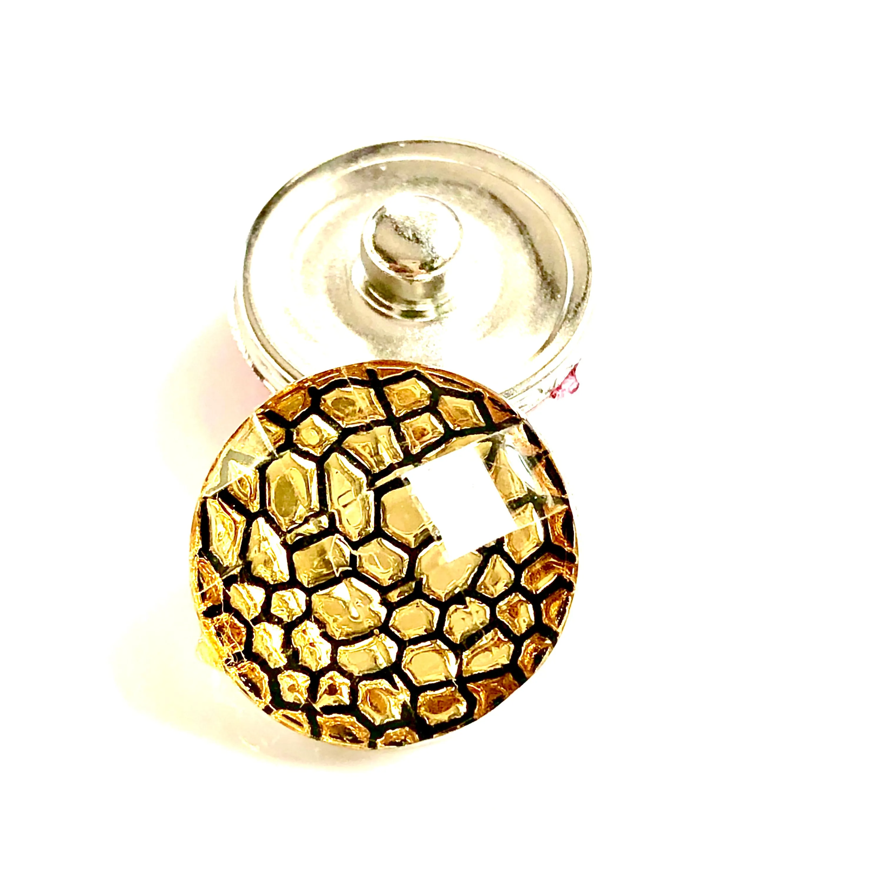 Metal Hairpin click / chunk button 088