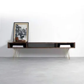METALBUCKS Storage Console Table with Hairpin Leg