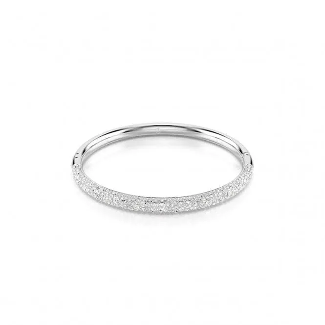 Meteora White Rhodium Plated Bangle